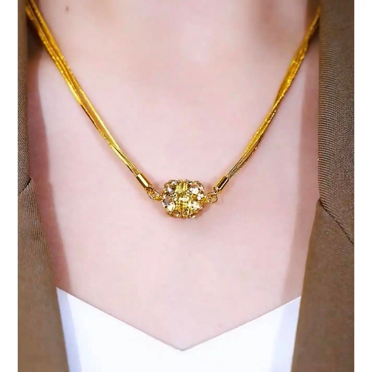 Magnetic Crystal Multi-Layer Accessory Magnetic Necklace