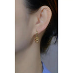 Maillard Crystal Heart Clip-On Vintage Earrings