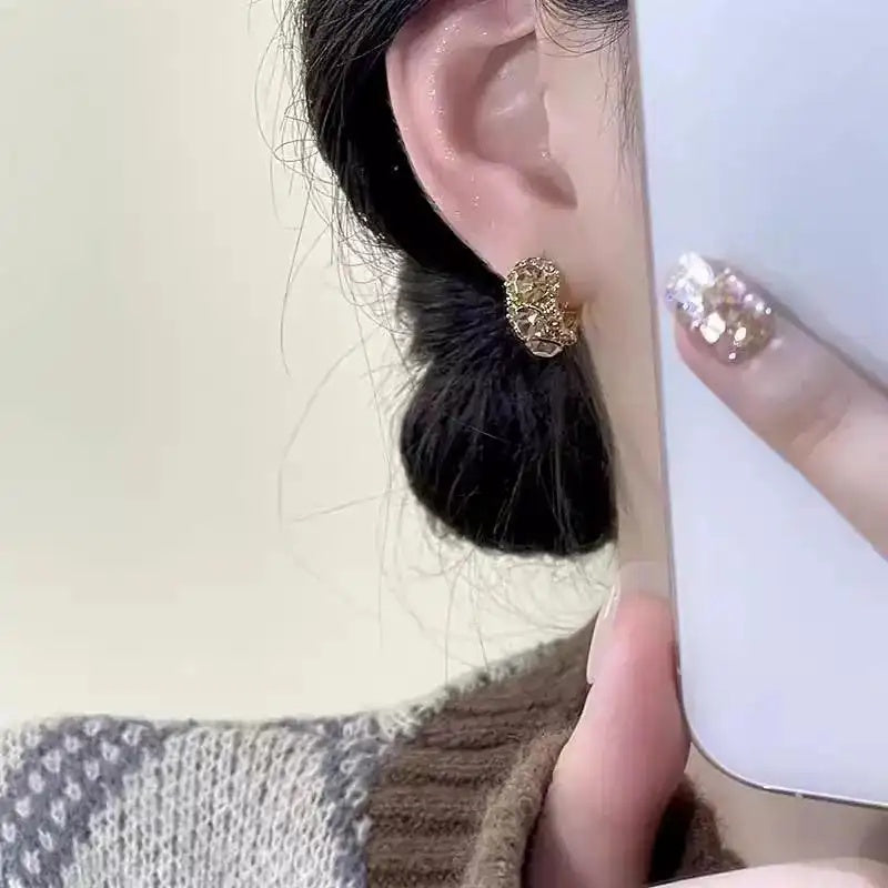 Malade Crystal Hoop Earrings