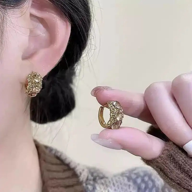Malade Crystal Hoop Earrings