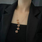 Maple Leaf Sweater Chain Necklace