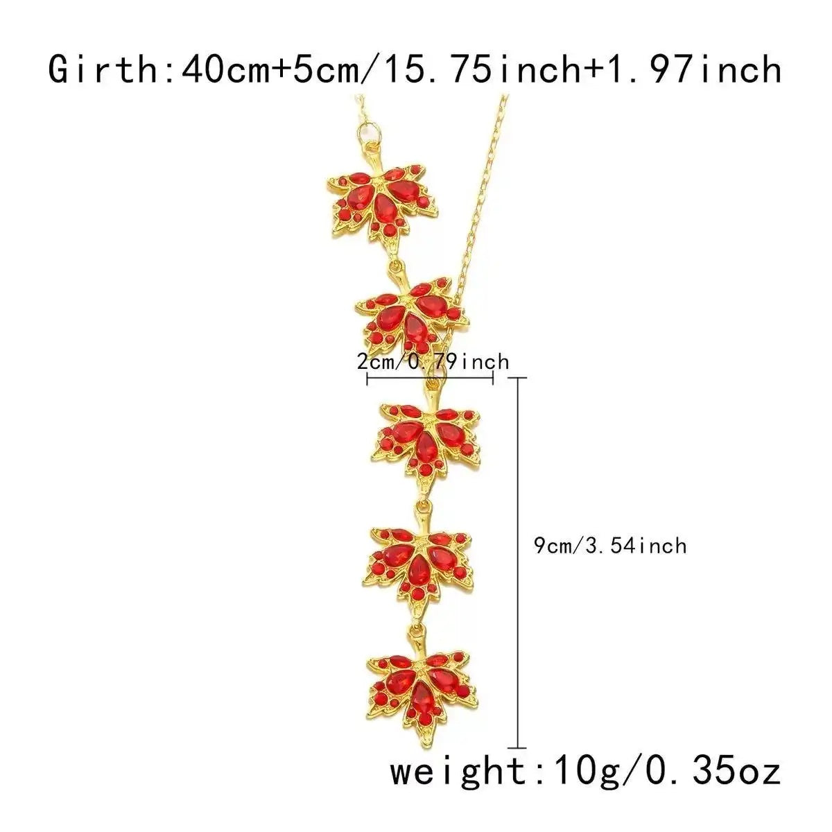 Maple Leaf Sweater Chain Necklace