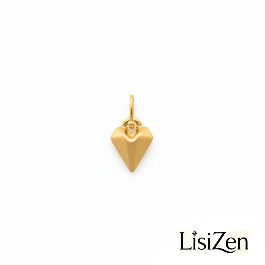 Matte Brushed Metallic Heart Ear Cuffs