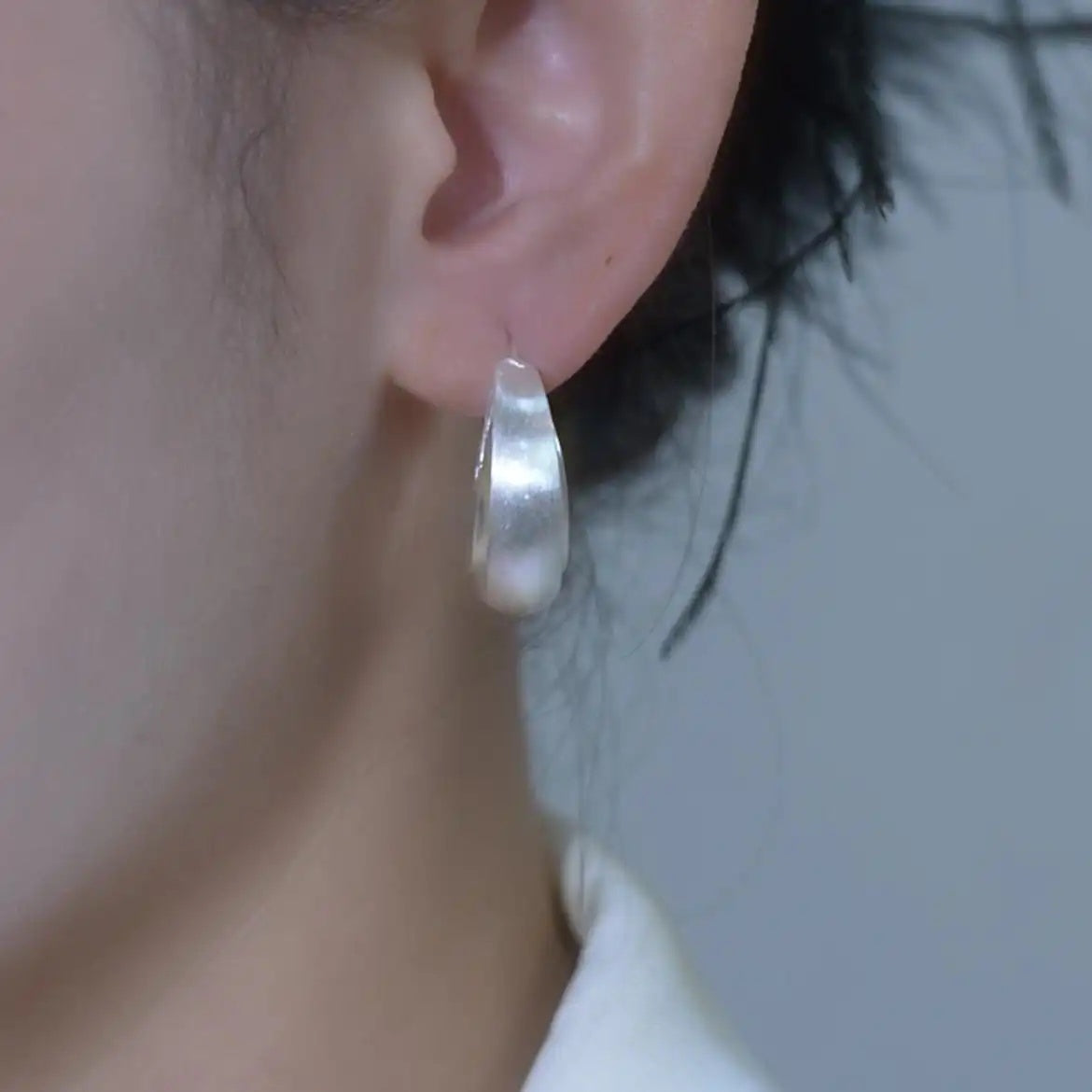 Matte Hoop Earrings