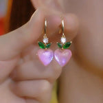 Mermaid Princess Heart Pink Ear Cuffs