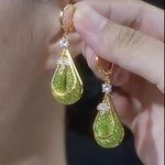 Mesh Crystal Earrings