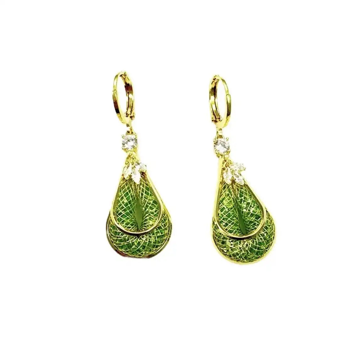 Mesh Crystal Earrings