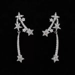 Meteor Long Celestial Star Drop Earrings