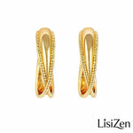 Minimalist Aesthetic Metal Hoop Earrings