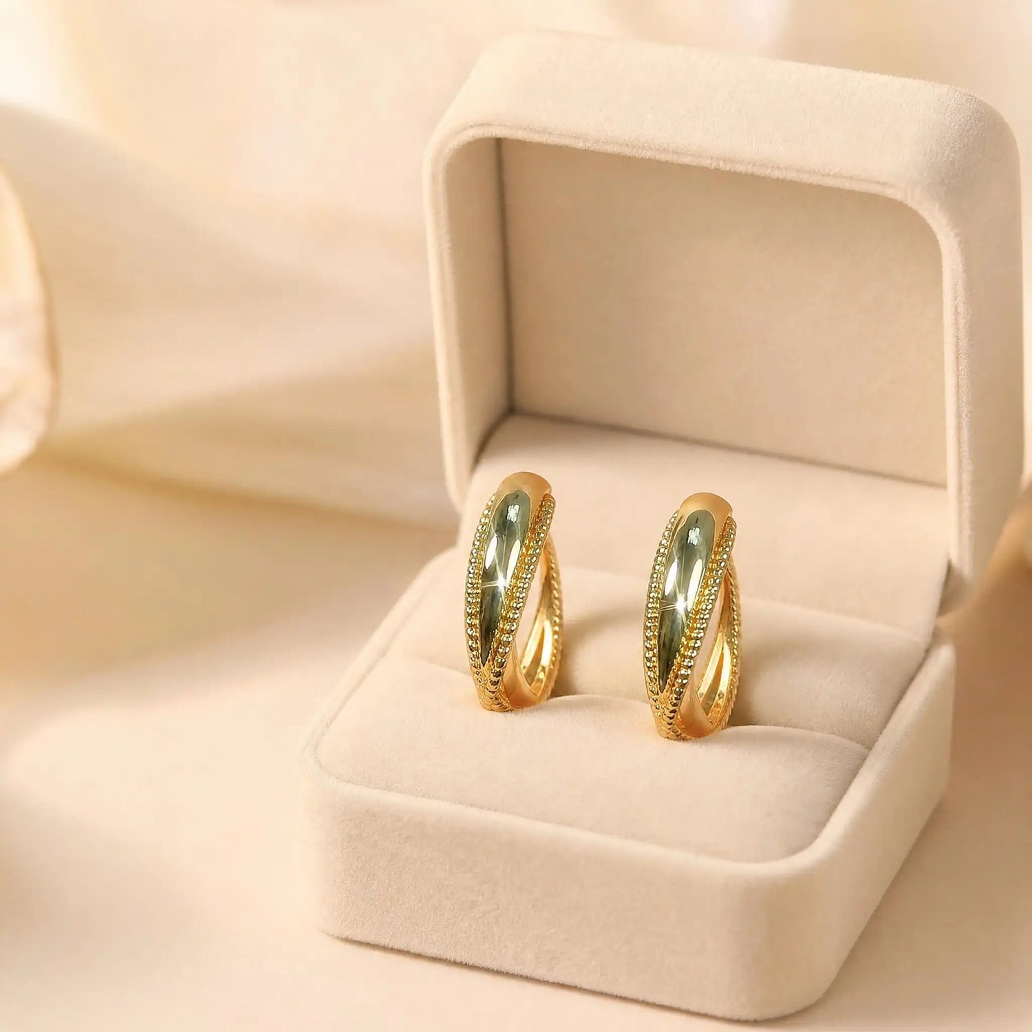 Minimalist Aesthetic Metal Hoop Earrings