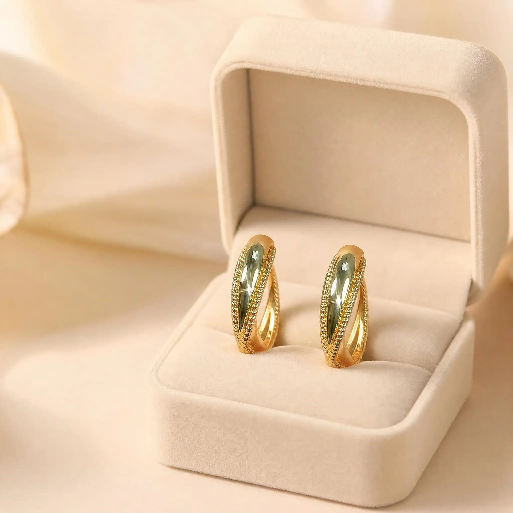 Minimalist Aesthetic Metal Hoop Earrings