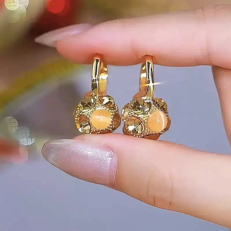 Minimalist Ball Cold Hoop Earrings