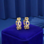 Minimalist Geometric Hollow Out Ear Earrings