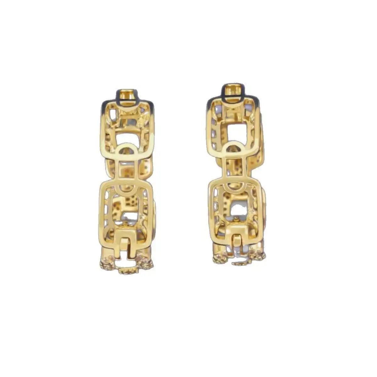 Minimalist Geometric Hollow Out Ear Earrings