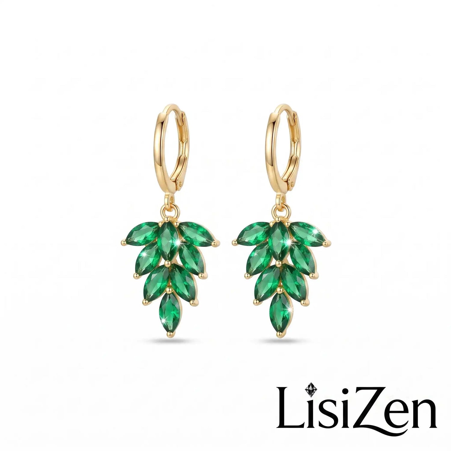 Minimalist Geometric Plant Branch Drop Earrings