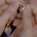 Minimalist Geometric Rhombus Earrings