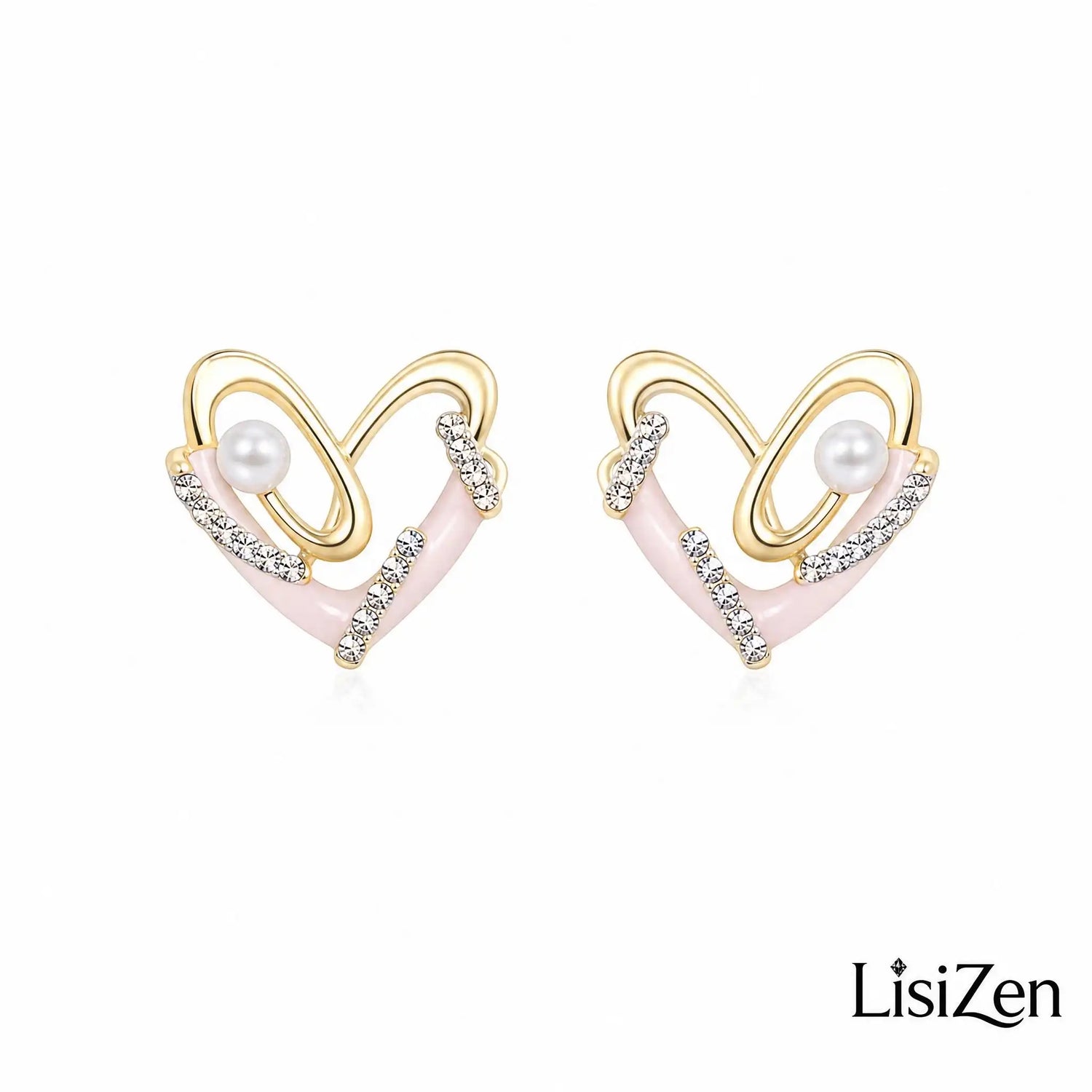 Minimalist Heart Stud Earrings
