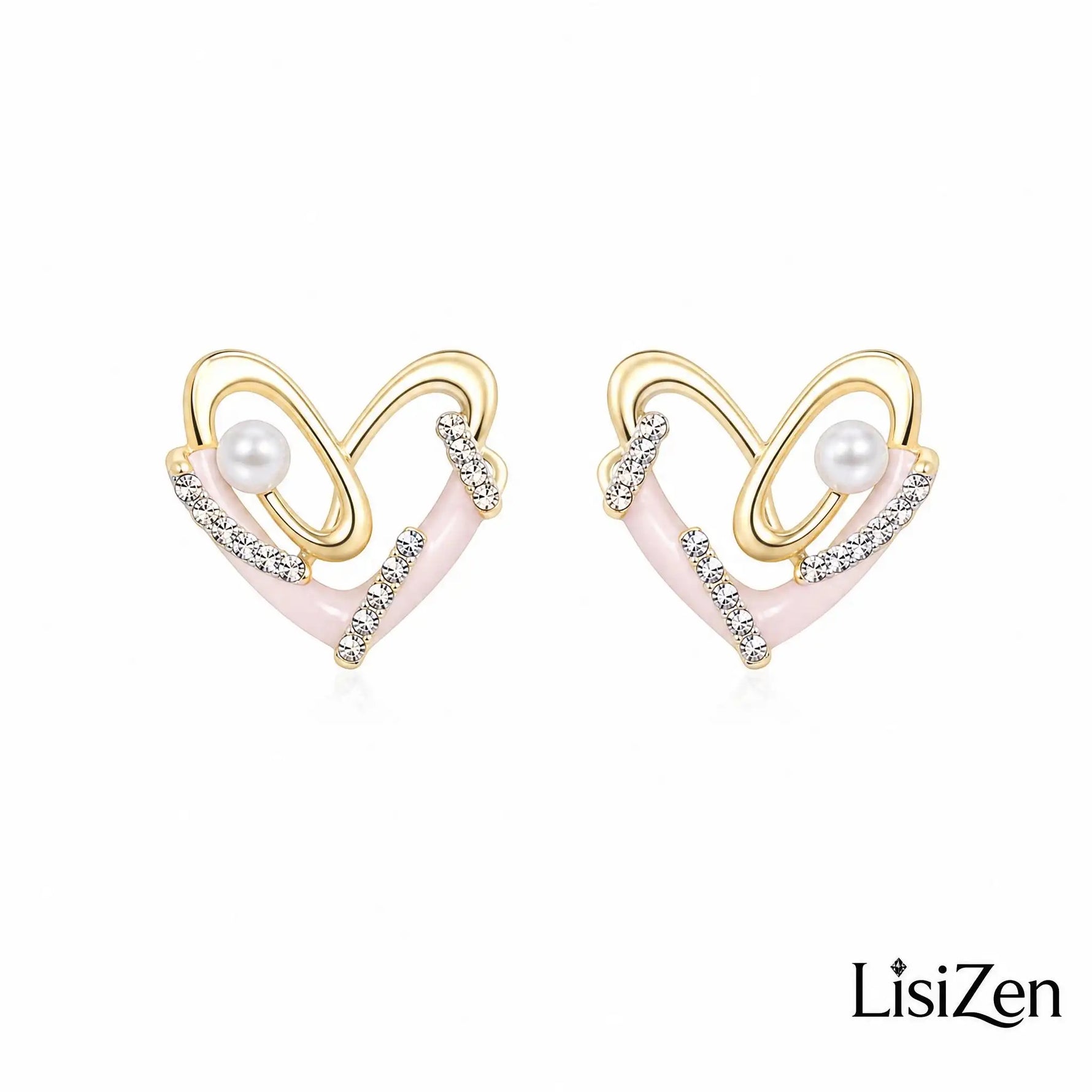 Minimalist Heart Stud Earrings
