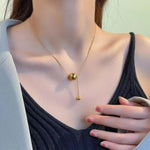 Minimalist Long Sweater Chain Necklace