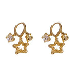 Minimalist Metal Star Tassel Ear Cuffs