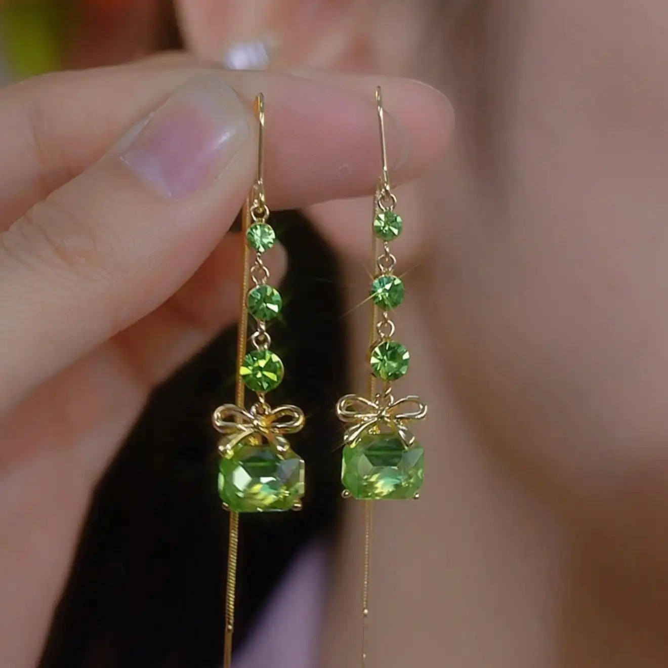 Minimalist Retro Bowknot Drop Earrings