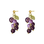 Mori Grape Dongdaemun Crystal Drop Earrings