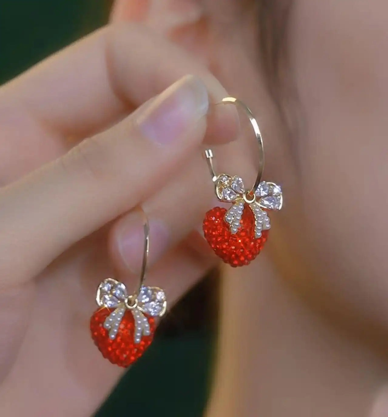 Multi-Wear Bowknot Heart Earrings