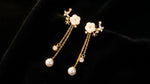 Needle Forest Mother of Pearl Drop Earrings
