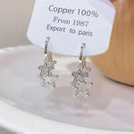 Needle Star Tassel Short Must-Have Drop Earrings