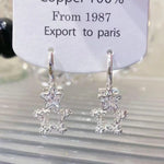 Needle Star Tassel Short Must-Have Drop Earrings
