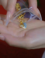 Ocean Series Heart-Shaped Colorful Crystal Pendant Necklace