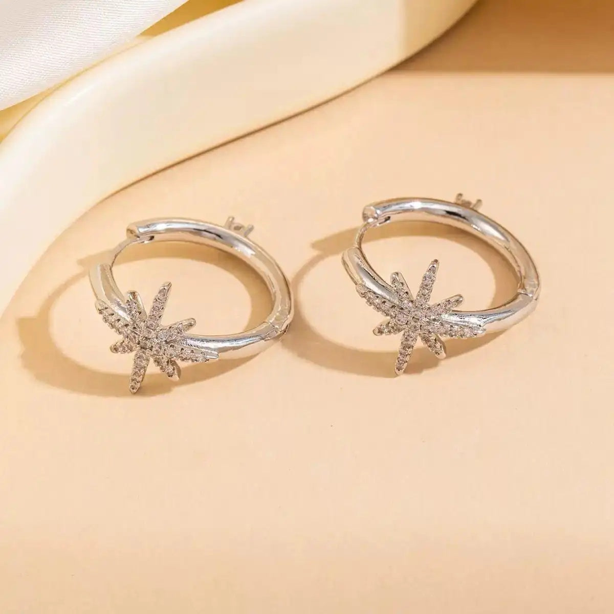 Octagram Minimalist Earrings