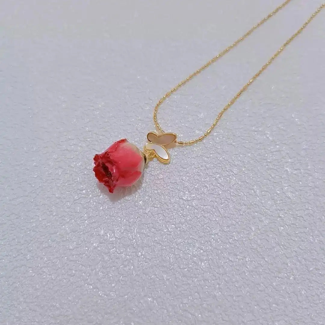 Original Mother of Pearl Butterfly Necklace
