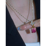 Original Mother of Pearl Butterfly Necklace