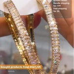 Oversized Crystal Hoop Earrings