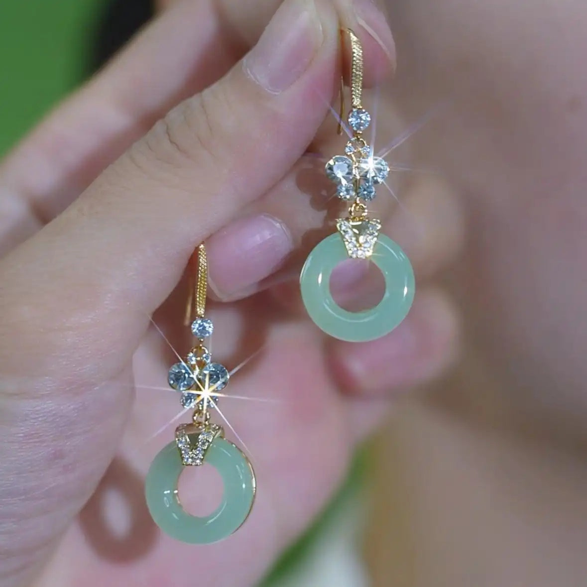 Peace Long Drop Earrings