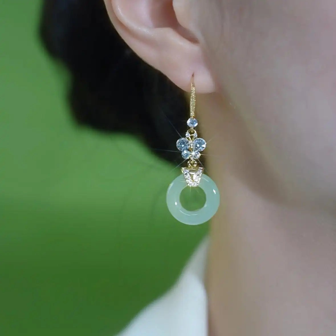 Peace Long Drop Earrings