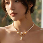 Pearl Deer Accompanies You Necklace
