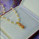 Pearl Gourd Pendant Necklace