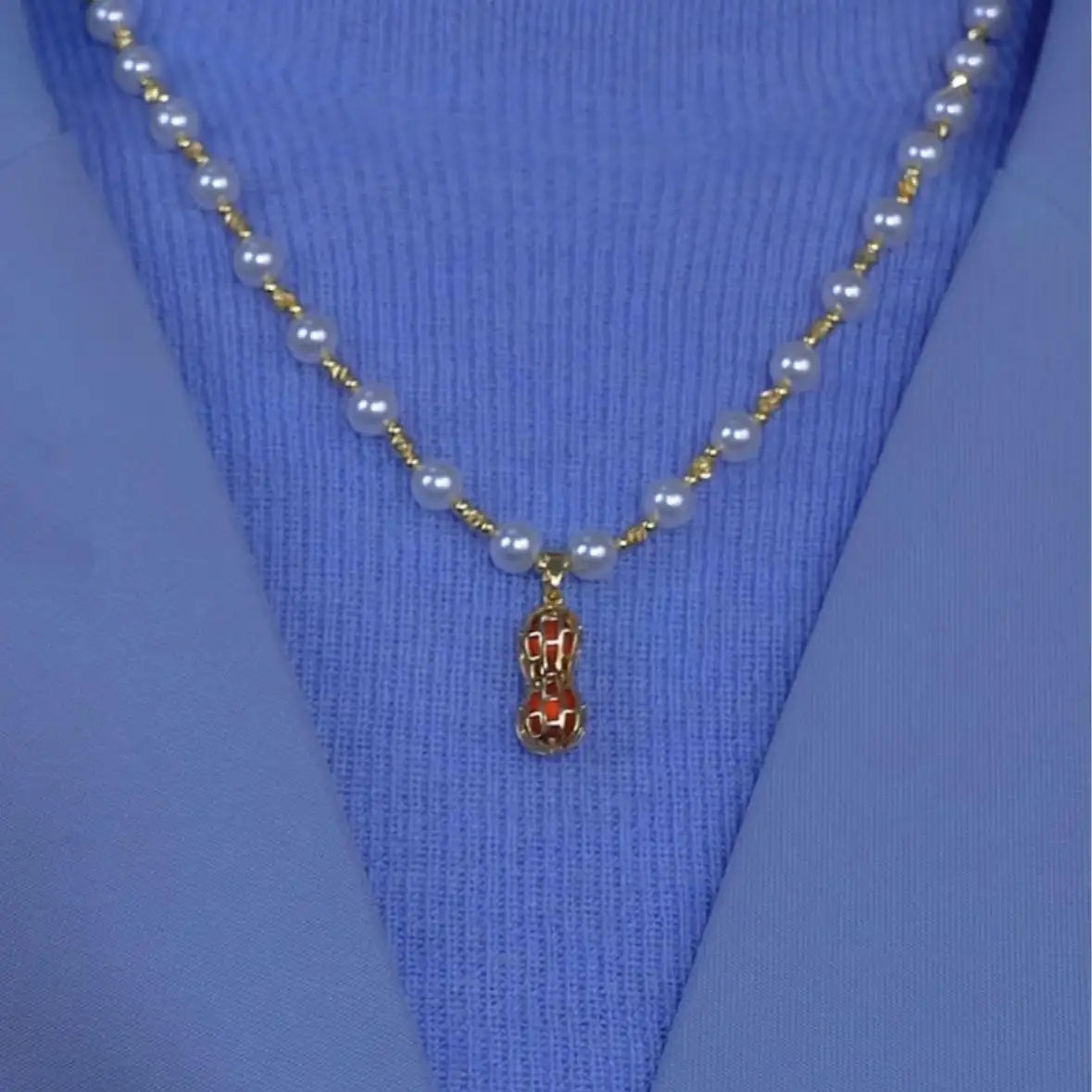 Pearl Gourd Pendant Necklace