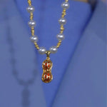Pearl Gourd Pendant Necklace