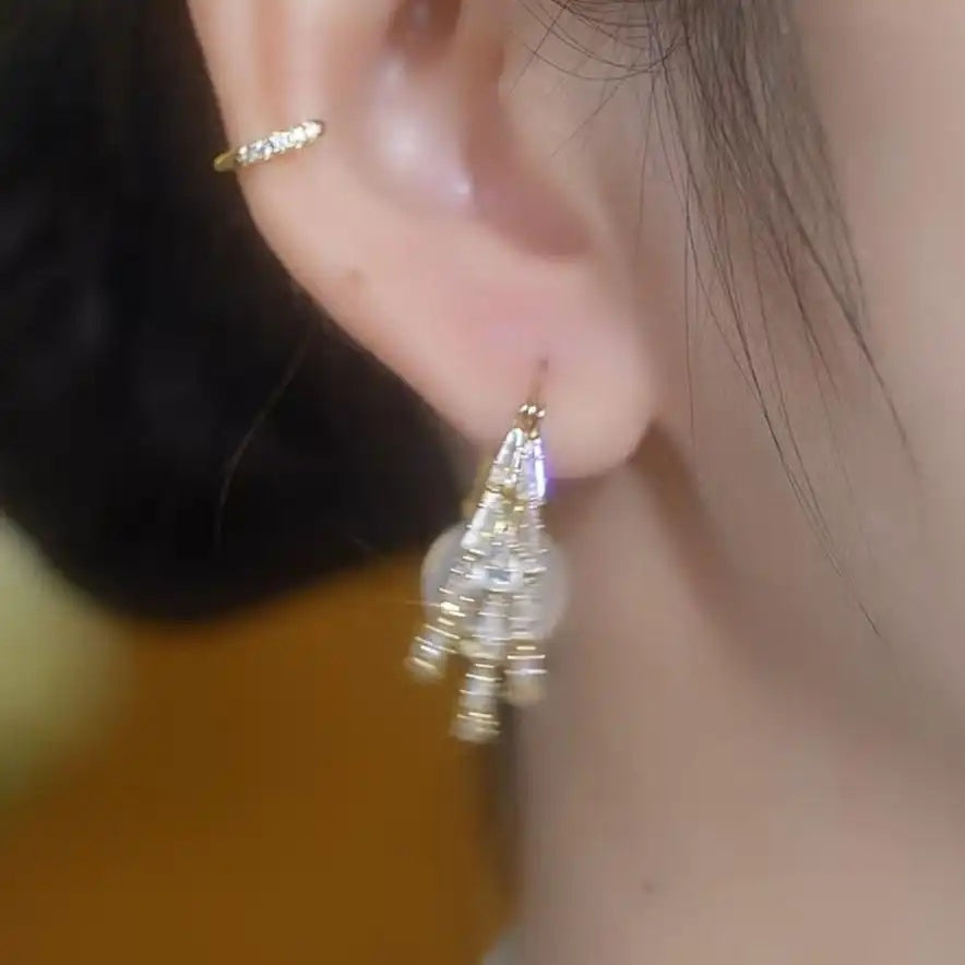 Pearl Hoop Earrings