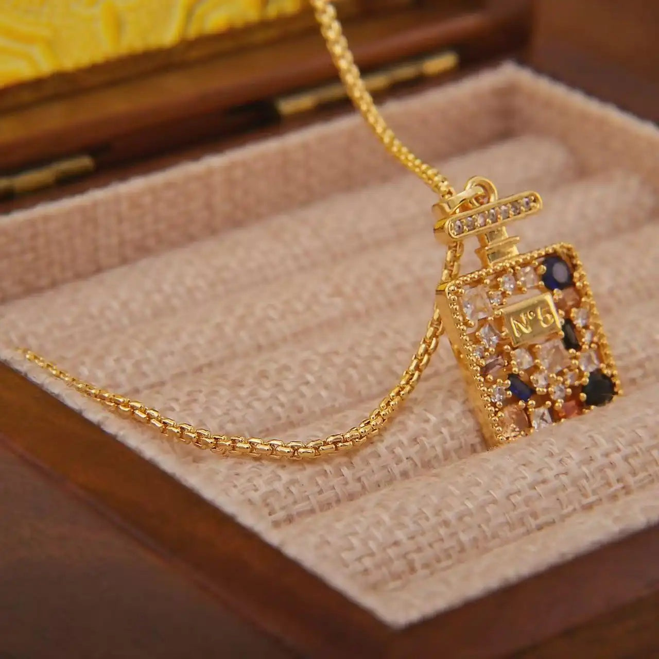 Perfume Bottle Necklace