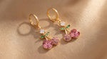 Pink Cherry Stud Earrings