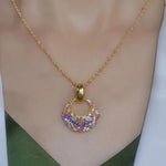 Pink Crystal Jewelry Set