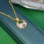 Pink Crystal Jewelry Set