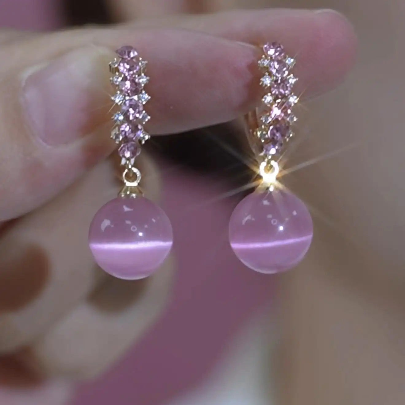 Pink Earrings