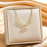 Princess-In-Escape Lace Heart Necklace