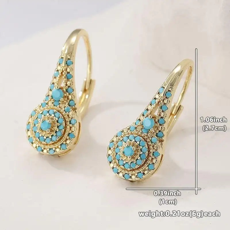 Pure French Retro Gold Sophisticated Earrings