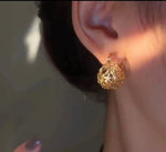 Pure Marble Hoop Earrings